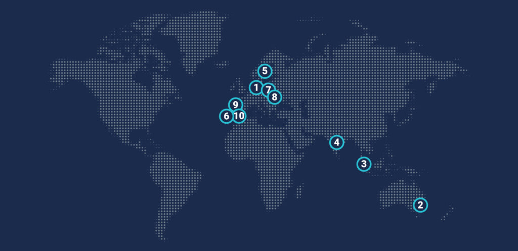 Collaboration World map